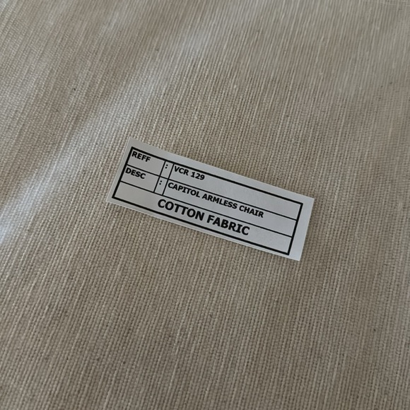 NWT TreeHause Bundle of 2 Cream Cotton Seat Cushions - Picture 2 of 3